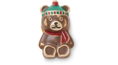 Jibbitz Nostalgic Holiday Teddy Bear In Brown