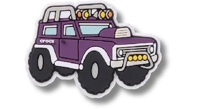 Jibbitz Off Road Vehicle In Purple
