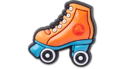 Jibbitz Orange Roller Skate