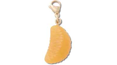 Jibbitz Orange Slice Charm In Yellow