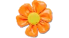 Jibbitz Oversized Large Orange Flower