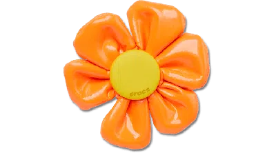 Jibbitz Oversized Large Orange Flower
