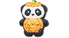 Jibbitz Panda Jack-o'-lantern In Multi