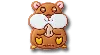 Jibbitz Pet Gerbil In Brown