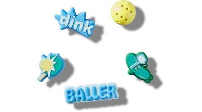 Jibbitz Pickle Ball 5 Pack