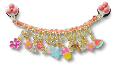 Jibbitz Pink Adjustable Charm Chain