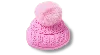 Jibbitz Pink Beanie With Pom Pom