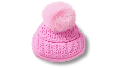 Jibbitz Pink Beanie With Pom Pom