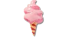 Jibbitz Pink Cotton Candy In Multi