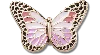Jibbitz Pink Elev Clrful Butterfly