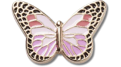Jibbitz Pink Elev Clrful Butterfly In Multi