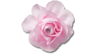 Jibbitz Pink Fabric Flower With Pearl