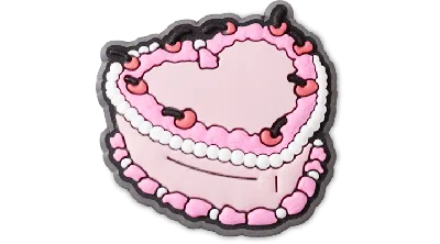 Jibbitz Pink Heart Cake