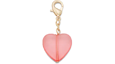 Jibbitz Pink Heart Charm