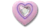 Jibbitz Pink Heart With Gem