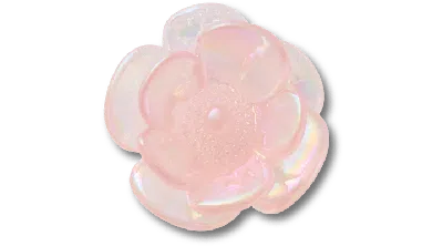 Jibbitz Pink Iridescent Flower