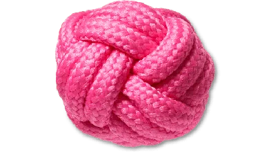 Jibbitz Pink Knotted Puff