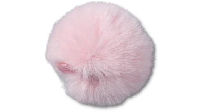 Jibbitz Pink Milk Puff Ball
