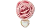 Jibbitz Pink Rose With Pearl Drop
