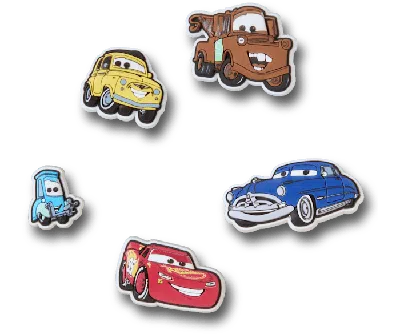 Jibbitz Pixar Cars 5 Pack In Multi