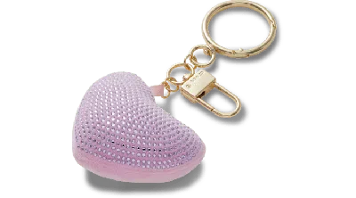 Jibbitz Plush Gem Heart Bag Charm