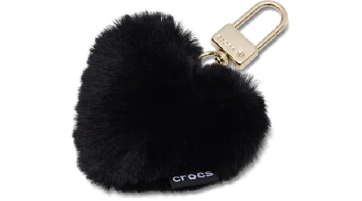 Jibbitz Plush Heart Bag Charm