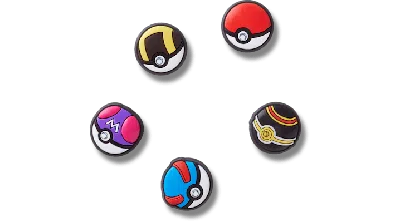 Jibbitz Pokémon Poke Ball 5 Pack
