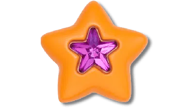 Jibbitz Poptimism Star In Orange