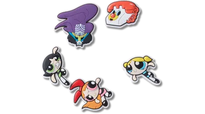 Jibbitz Powerpuff Girls 5 Pack In Multi