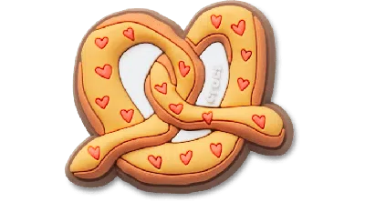 Jibbitz Pretzel Doodle In Orange