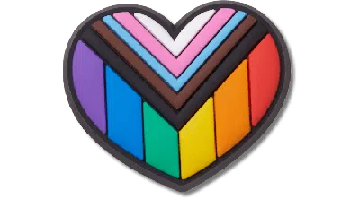 Jibbitz Pride Inclusion Heart In Multi
