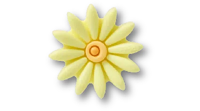 Jibbitz Puffy Yellow Daisy