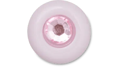 Jibbitz Purple And Pink Acrylic Gem In Green