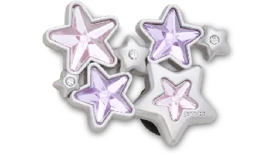 Jibbitz Purple And Pink Gem Star Cluster
