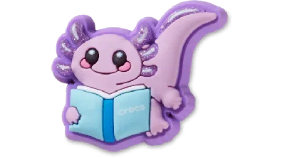 Jibbitz Purple Axolotl Book