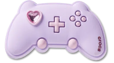 Jibbitz Purple Game Controller