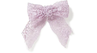 Jibbitz Purple Lace Bow