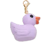 Jibbitz Purple Rubber Duck Charm In Purple