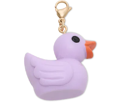 Jibbitz Purple Rubber Duck Charm