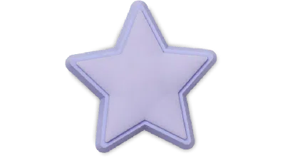 Jibbitz Purple Sport Star
