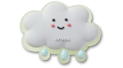 Jibbitz Rain Cloud Friend In Neutral