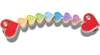 Jibbitz Rainbow Heart Chain