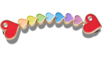Jibbitz Rainbow Heart Chain