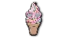 Jibbitz Rainbow Swirl Cone
