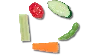 Jibbitz Realistic Crudites 5 Pack In Multi