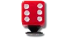 Jibbitz Red Dice In Red