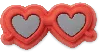Jibbitz Red Heart Sunglasses