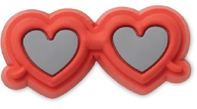 Jibbitz Red Heart Sunglasses
