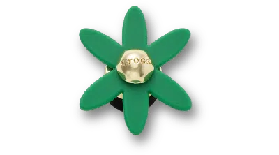 Jibbitz Retro Green Spinner Flower