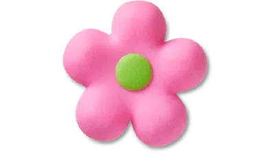 Jibbitz Retro Pink Flower